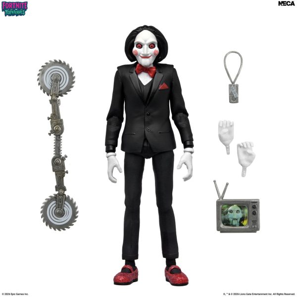 NECA Fortnite x Saw Fortnitemares 7" Scale Billy the Puppet Figure Toys