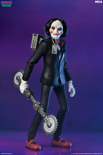 Fortnite x Saw Fortnitemares 7" Scale Billy the Puppet Figure made by NECA