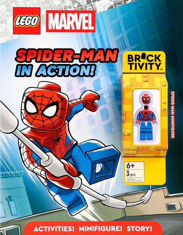 Simon & Schuster LEGO Marvel: Spider-Man in Action! Book and Minifigure
