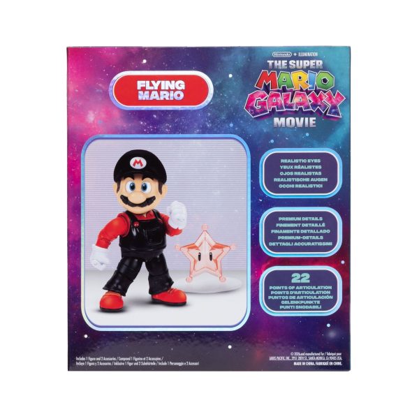 The Super Mario Galaxy Movie 5-Inch Action Figures Wave 2 Flying Mario made by JAKKS Pacific