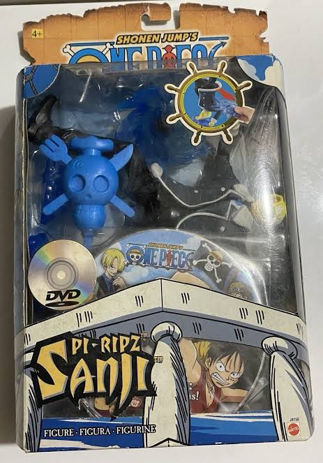 Mattel Shonen Jump's One Piece Pi-Ripz Dvd Sanji, Of The Straw Hat J4156