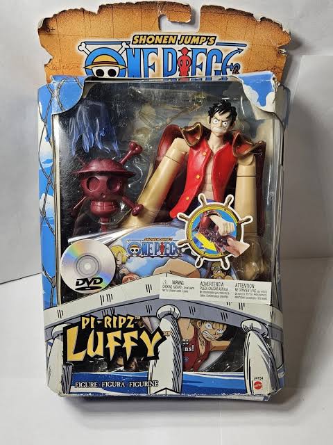 Mattel Shonen Jump's One Piece Pi-Ripz Dvd Monkey D Luffy J4154